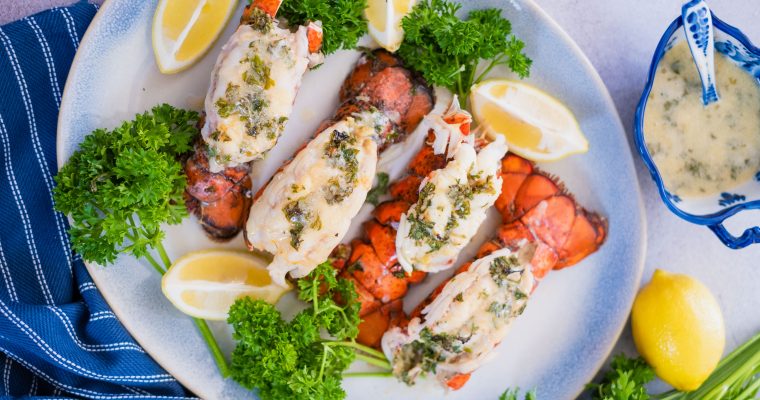 Broiled Lobster (butterfly method)
